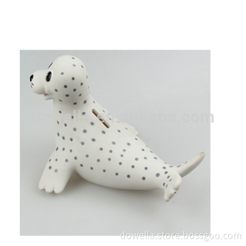 custom made roto casting animal shape PVC vinyl bank